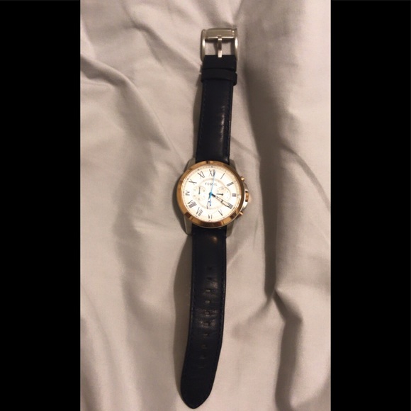 fossil grant navy